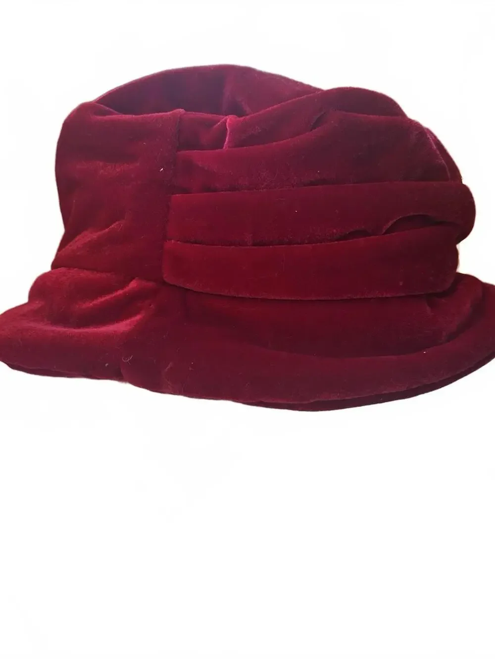 Betmar Vintage  90’s Bright Red Velvet Floppy Hat Grunge Whimsigoth Indie gen-x